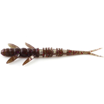 FishUp Flit 3" - 7,7cm - 8 Stück - Farbe 050 - Green Pumpkin Brown/Red & Purple